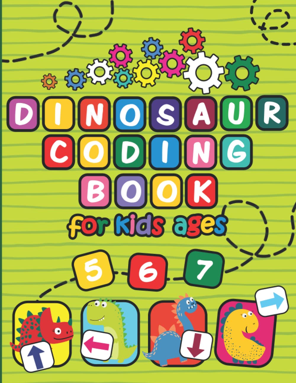 Dinosaur Coding Book for Kids Ages 5-6-7: STEM Early Coding Activity Book.