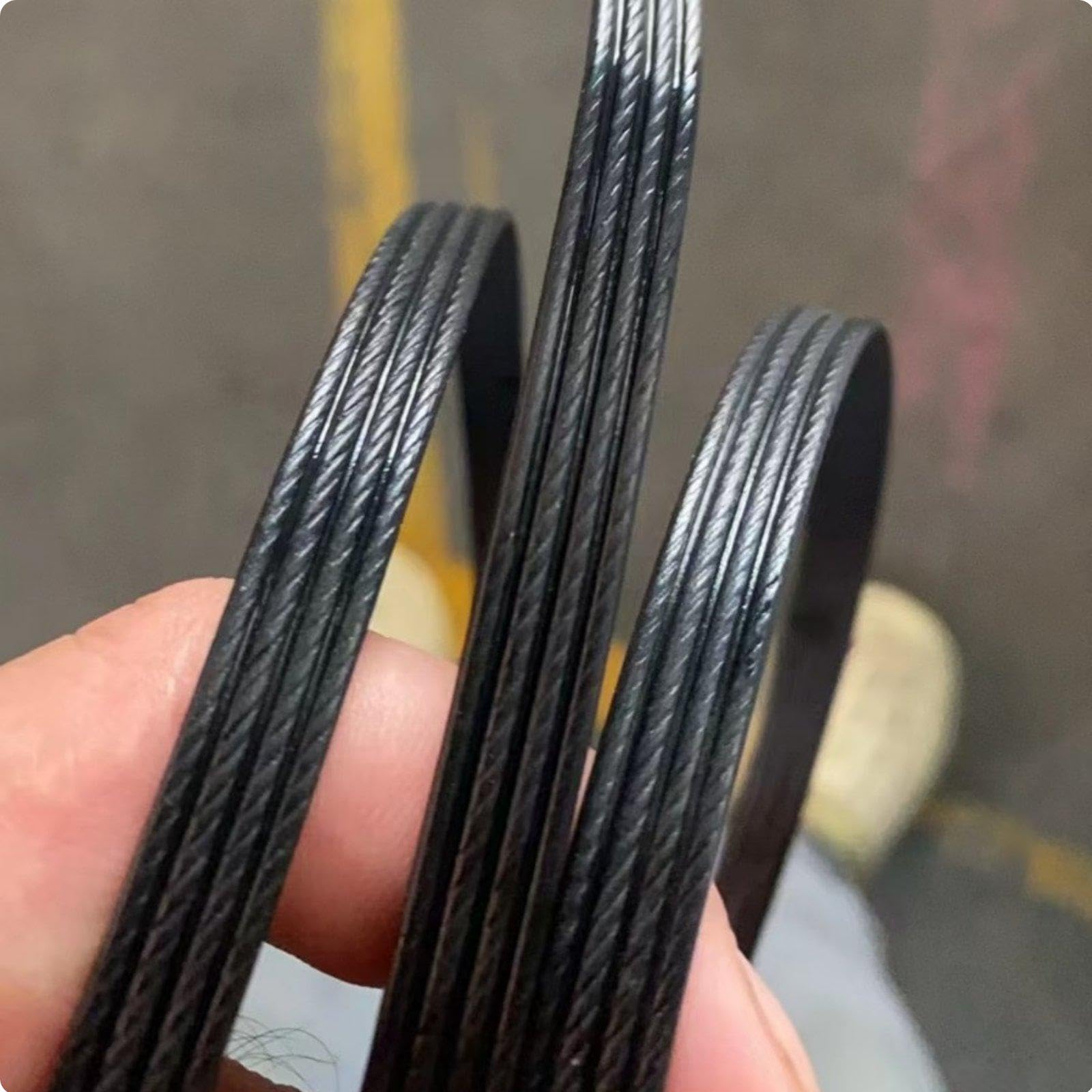 230 Woven Rattan Weaving Simple to Clean to Clean Synthetic Wicker Repair Cane Flat Wicker Material for DIY Enthusiasts, Balcony, Patio Black Four-line-picture-12