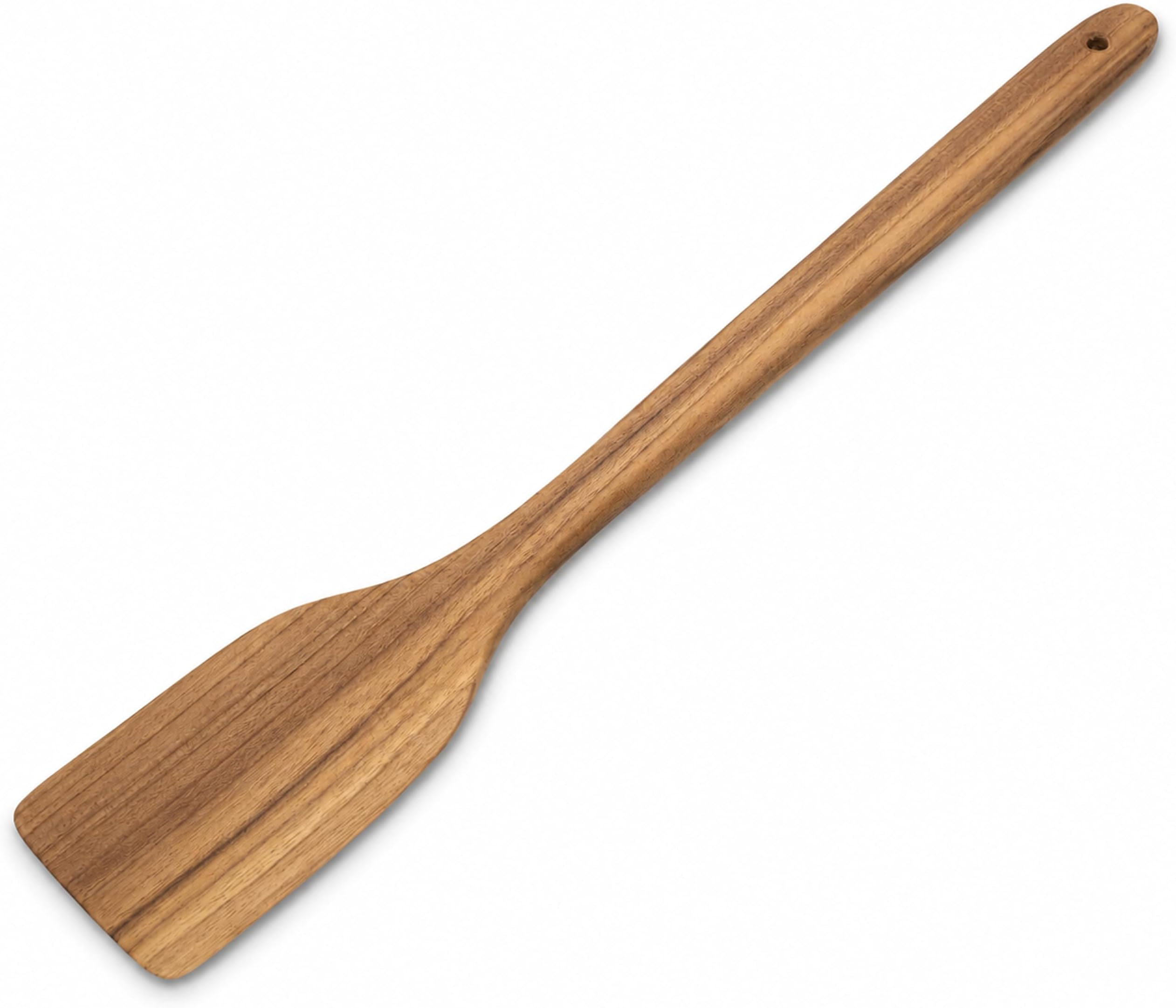 FAAY 18" Teak Wooden Spatula, Stir Paddle for Seafood Boils & Stockpots | 18-inch teak stir paddle for seafood boils, crawfish, gumbo, roux, jam and stock pots; no lacquer, coconut oil finish.