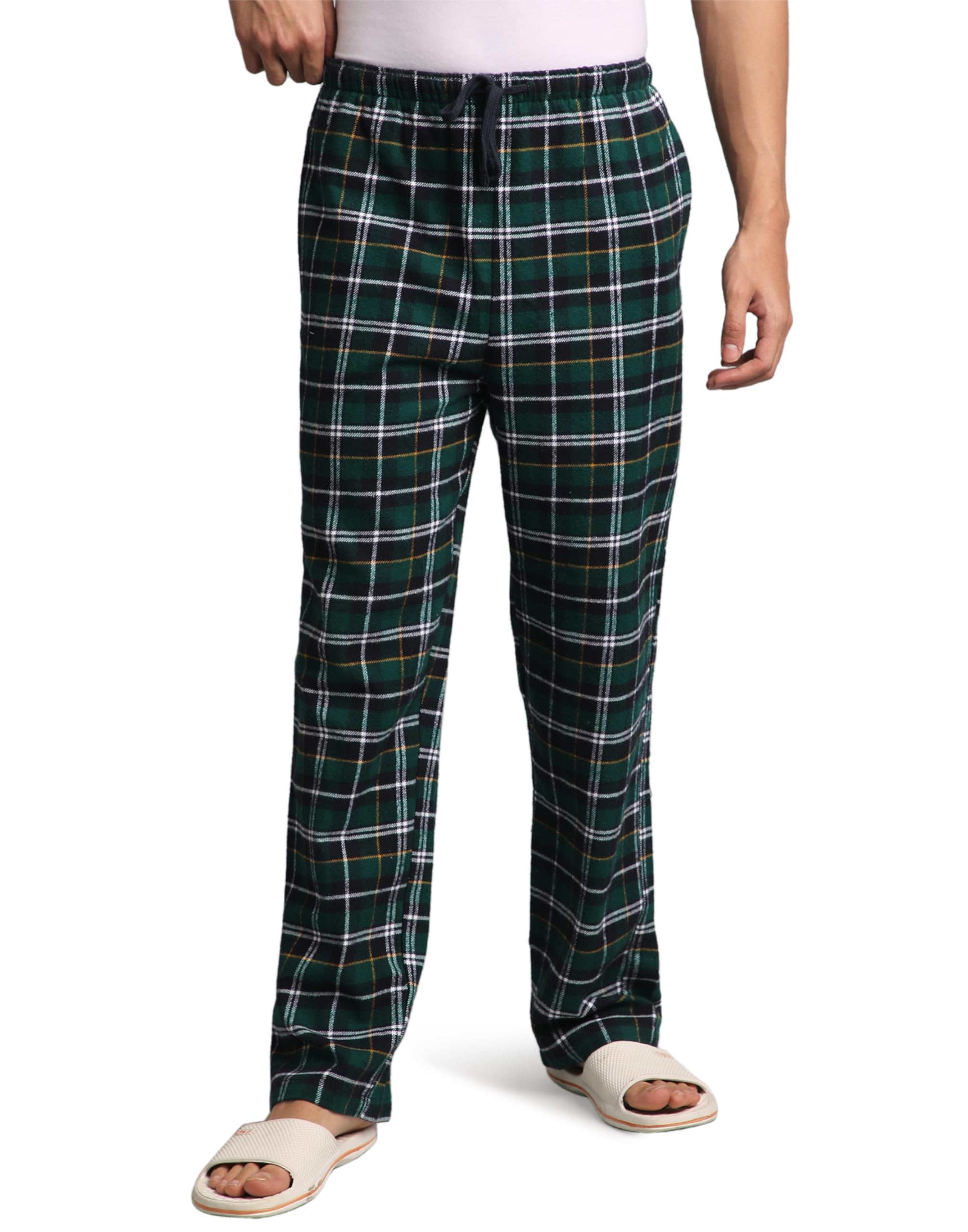 Men's 100% Cotton Woven Lounge Pant Pyjamas - Regular Fit Pajama Nightwear Bottom Wear Combo Pants for Men