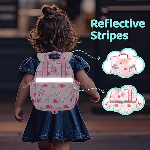 Miniatura 6 de Mochila infantil para niñas de 2 a 4 años, mini bolsa de pañales para preescolar, mochila para niños y niñas, para jardín de infantes, escuela