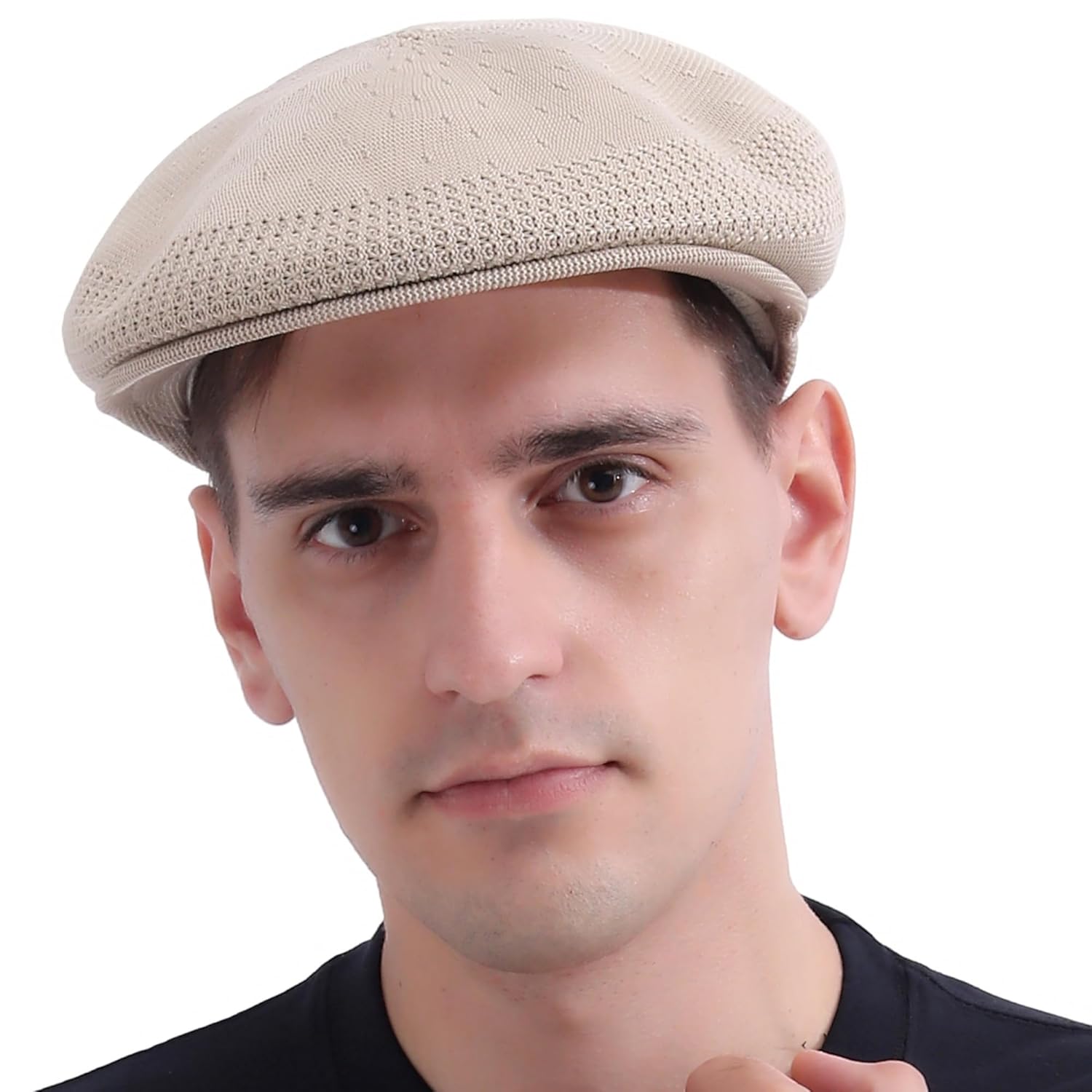 Coolmesh Newsboy Cap for Men Women Reversible Bucket Hat Brathable Sun Hat Trendy Streetwear Hip Hop Caps for