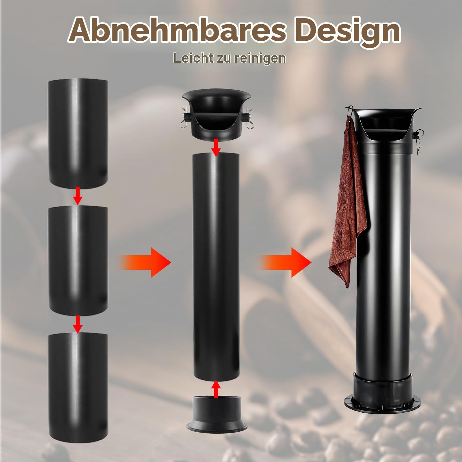 Kaffeeklopfbox,AbklopfbehäLter FüR Espressokaffeesatz,KaffeeabklopfbehäLter