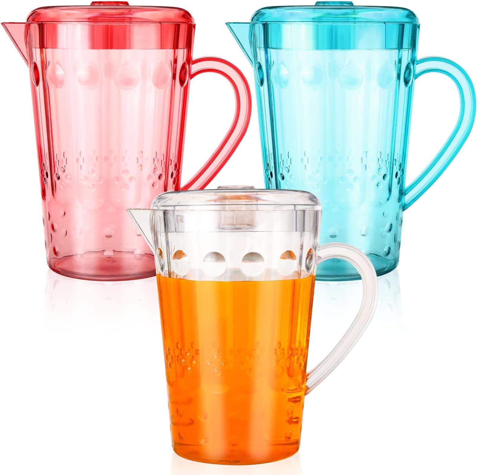 Roshtia 3 Pieces 52 oz/1.5L/0.39 Gallon Plastic Water