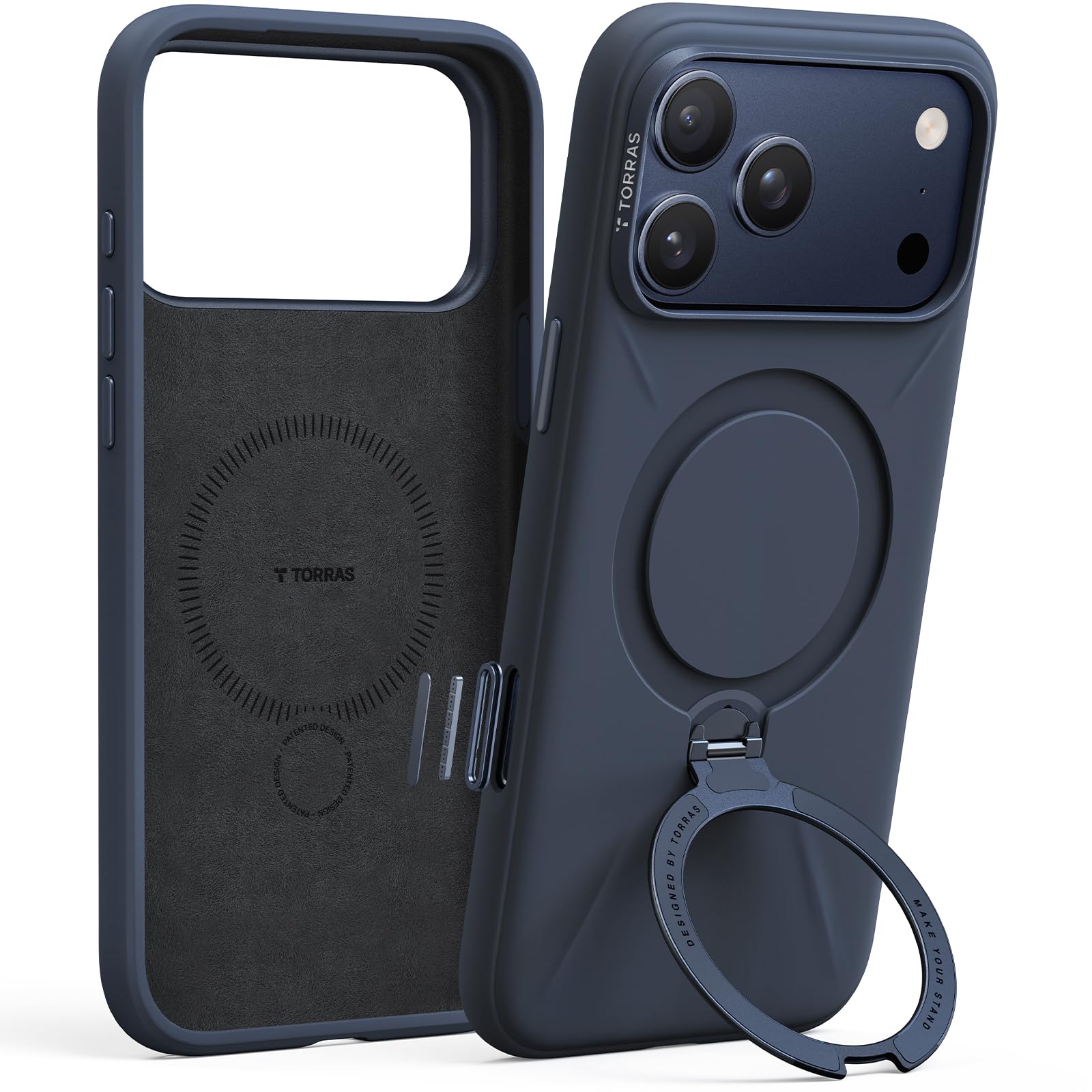 Amazon.com: TORRAS Q3 Silicone 360 Spin for iPhone 17 Pro Case