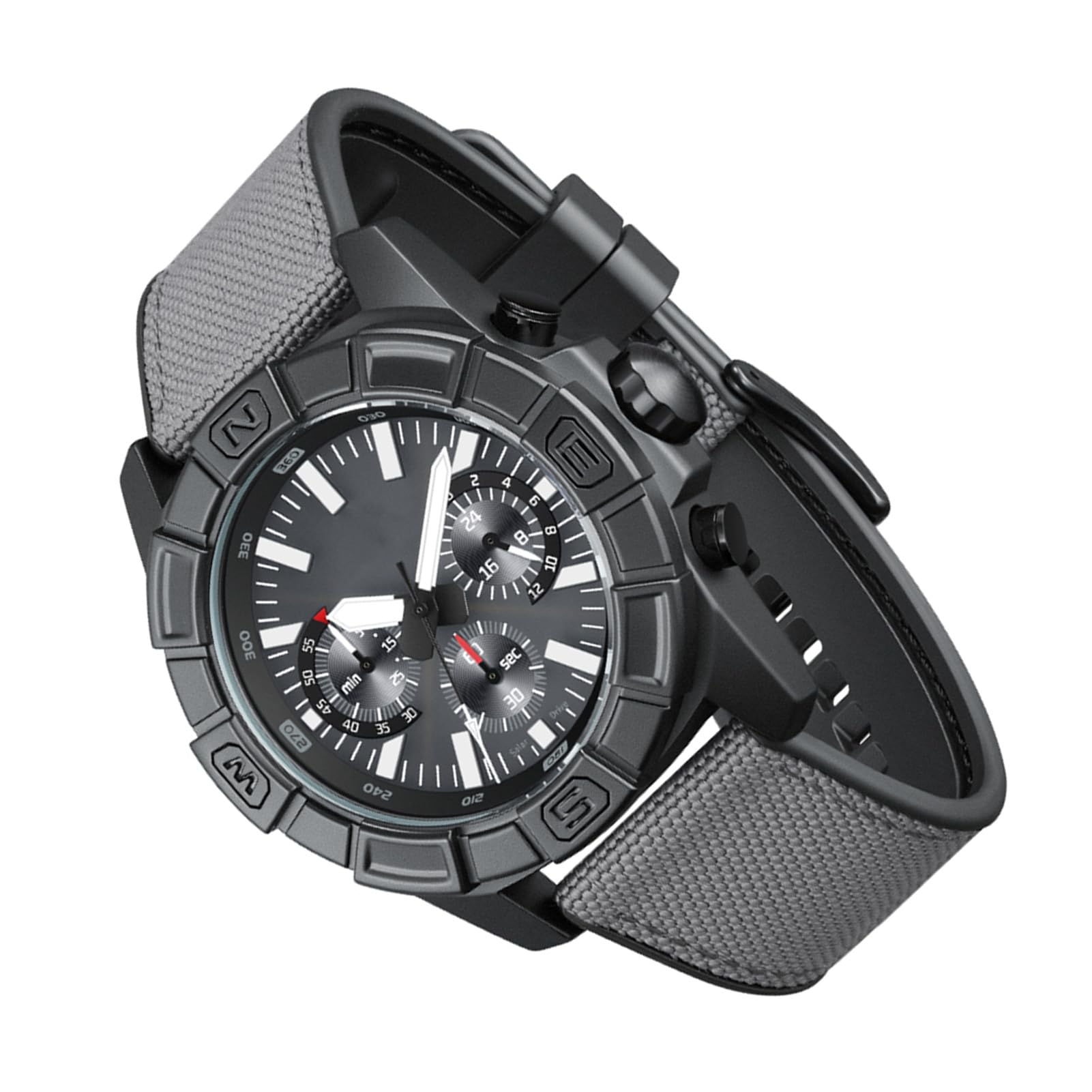 Orologio Al Quarzo Resistente Alla Pioggia da 50 M, Ad Energia Solare, con Movimento Ad Alta Precisione, per Uomo, Casual, All'aperto, Elegante Ed ecologico.