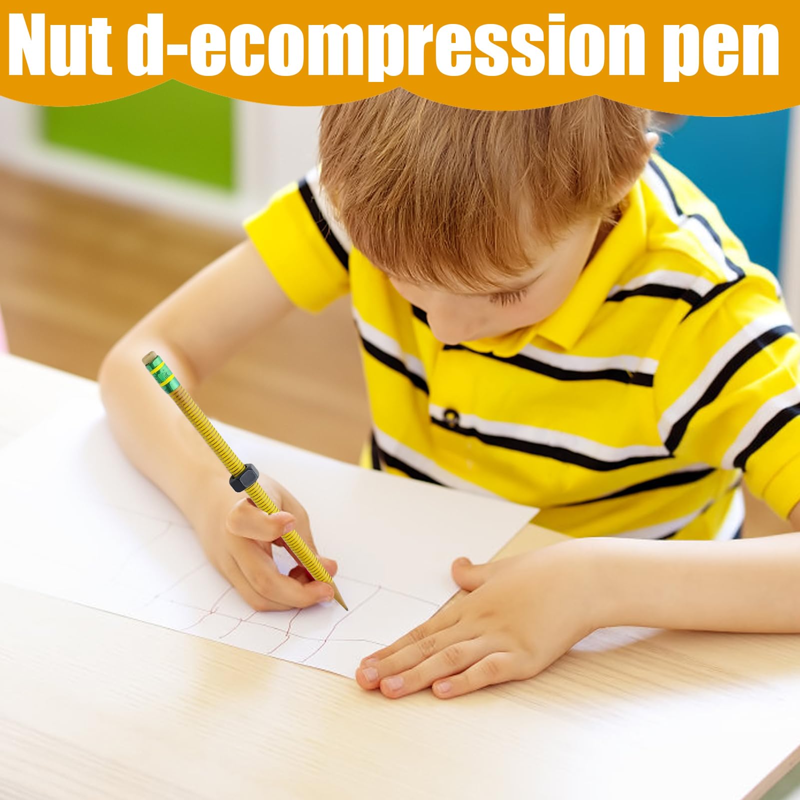 Filettata Antistress Antistress Portatile E Tascabile | Matite A Torsione Scrivibili E Rilassanti Adatto per Casa, Scuola, Lavoro, Viaggi, Studenti e Bambini