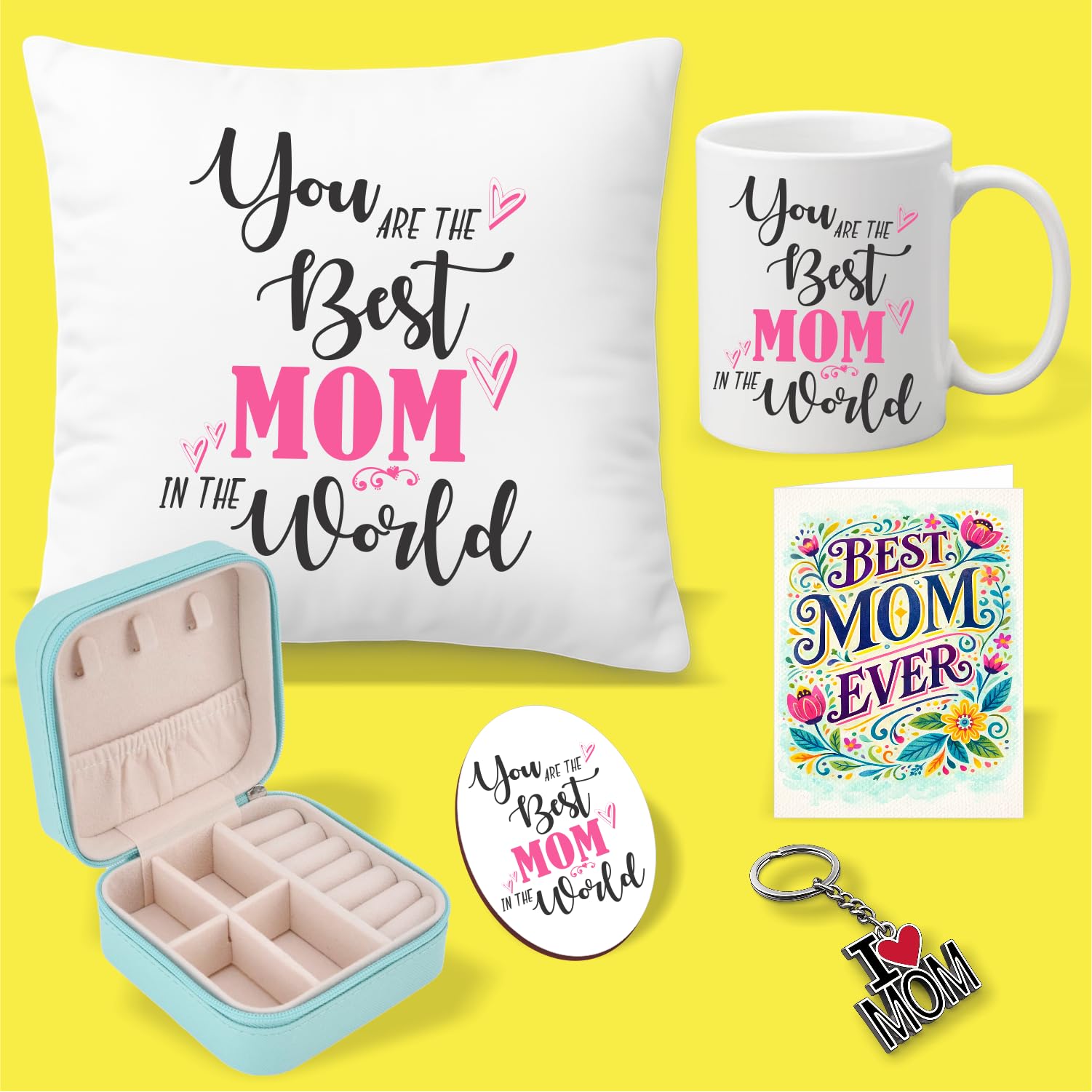 mother dictionaryプレート3枚セット PICRAZEE for Mom | Birthday Gift for Mother Combo – Cushion 12x12