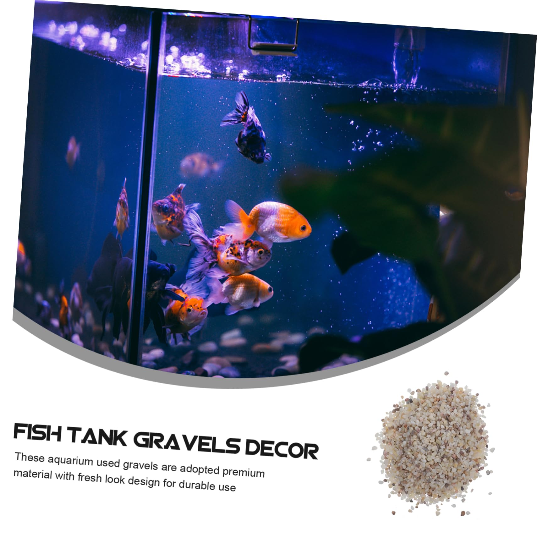 1ensemble Gravier Naturel Polissé pour Aquarium Sable Décoratif pour Réservoirs Eau Douce Et Accessoire Sécurisé pour Poissons Et Plantes