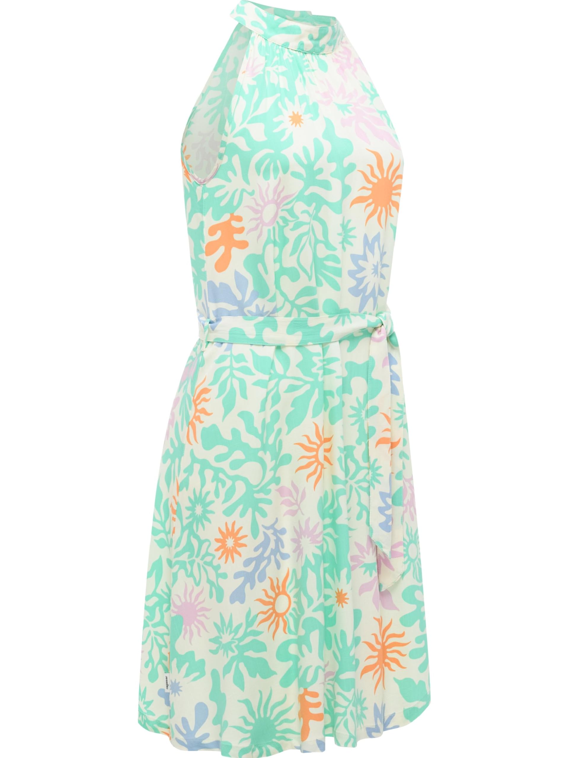 Ragwear Damen festliches Sommerkleid leichtes Neckholder-Midikleid Angylee Print YOUMODO XS-XXL