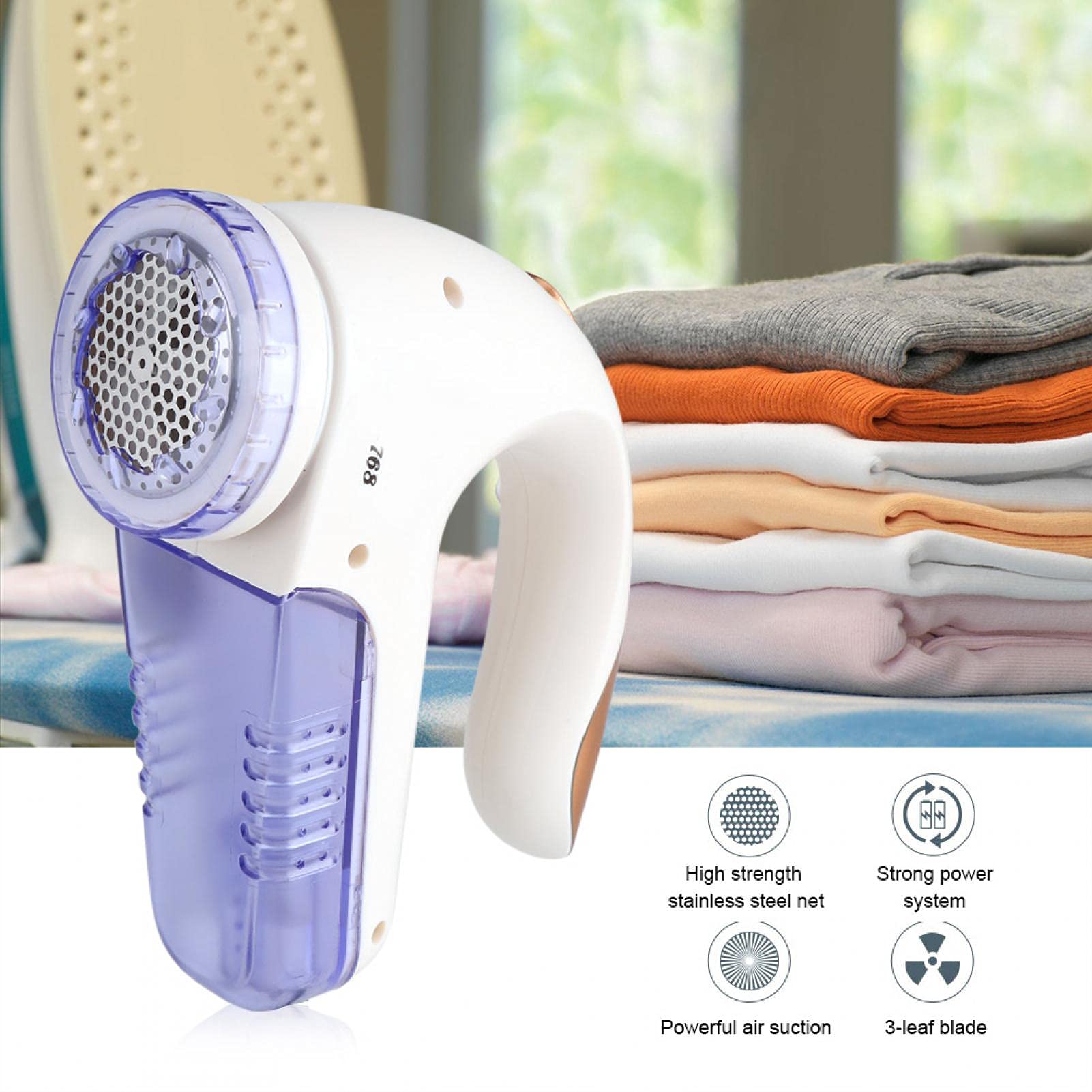 Rasoio per tessuti e levapelucchi, lame sostituibili per defuzzer elettrico portatile,Leva Pallini per Vestiti Levapelucchi Elettrico per maglione uso plug-in per rimuovere peli di vestiti pelucchi