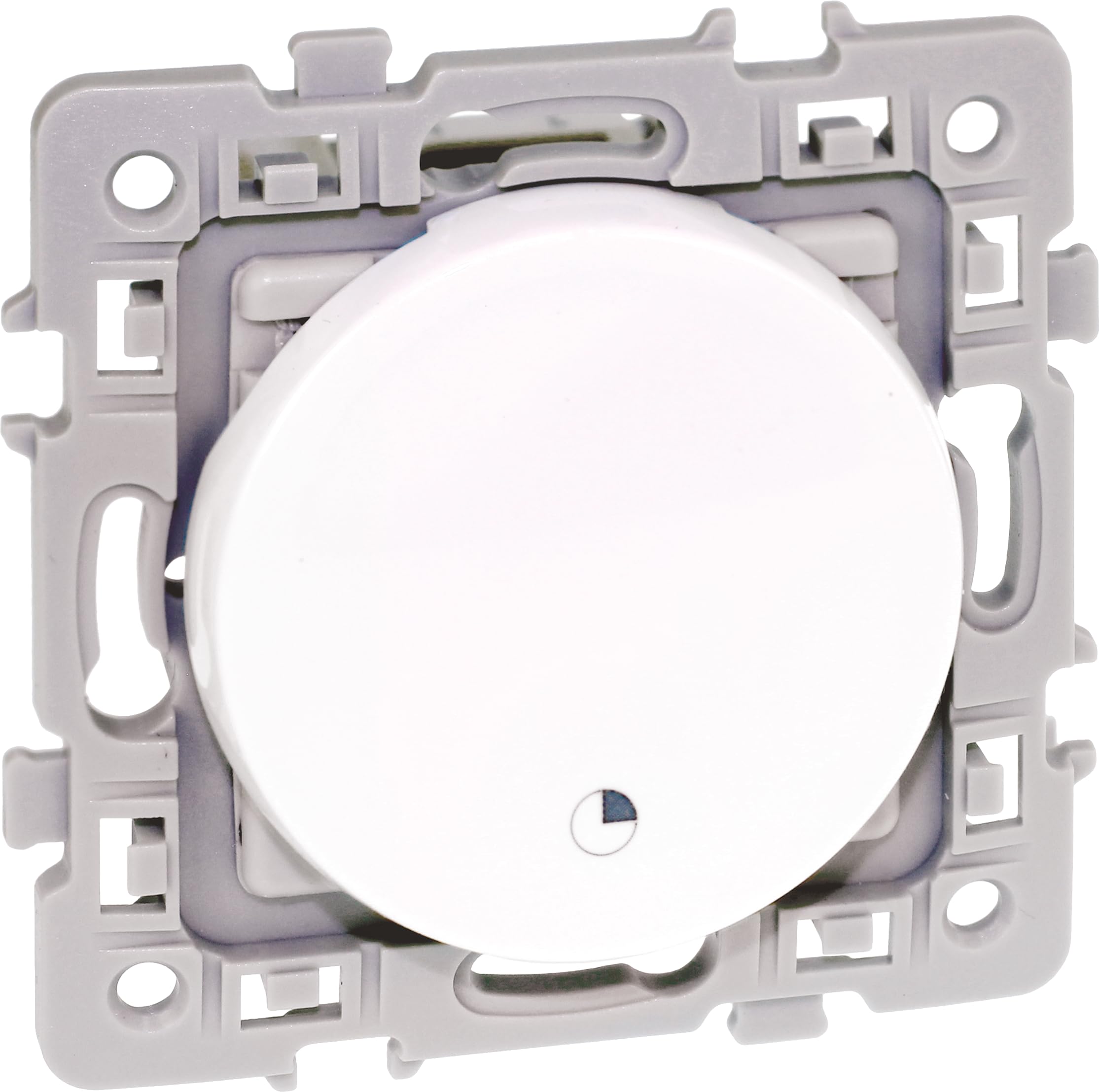 Interrupteur temporisé programmable Square 1 poste - 230V - Blanc