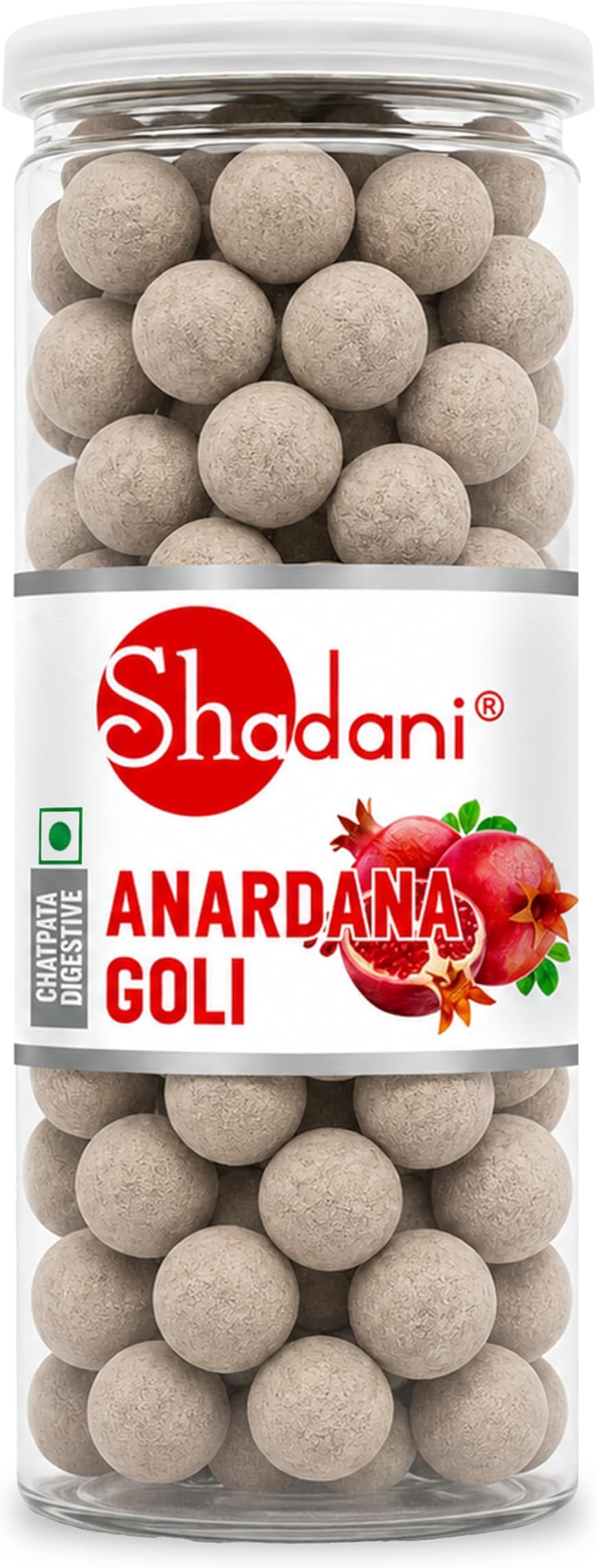 Shadani Anardana (Pomegranate) Goli Box - Indian Special Sour and Spices Flavour 200 GR (7.05oz)