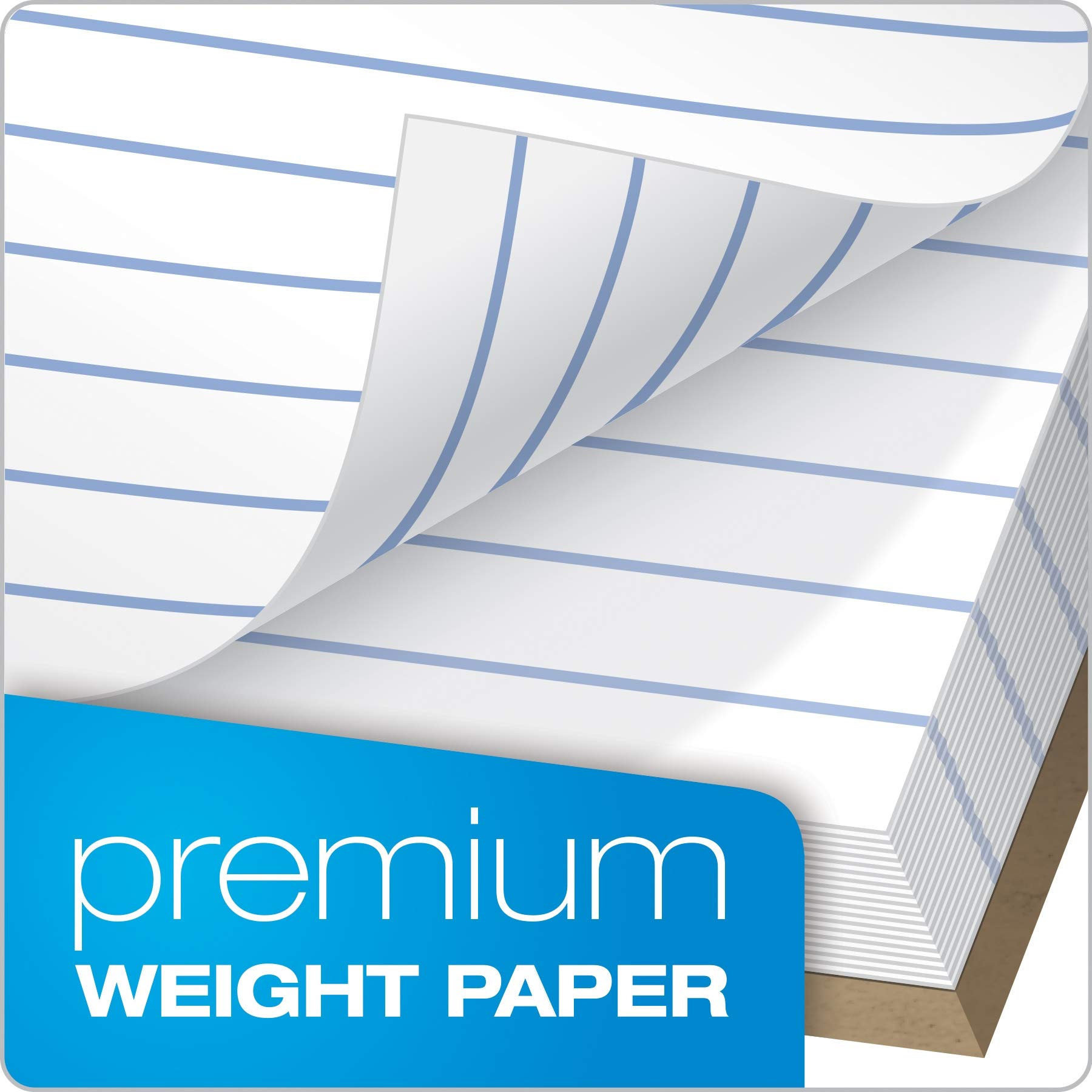TOPS Docket Gold Writing Pads, 8-1/2 x 11-3/4, Legal Rule, White Paper, 50 Sheets, 12 Pack (63960) - Image 4