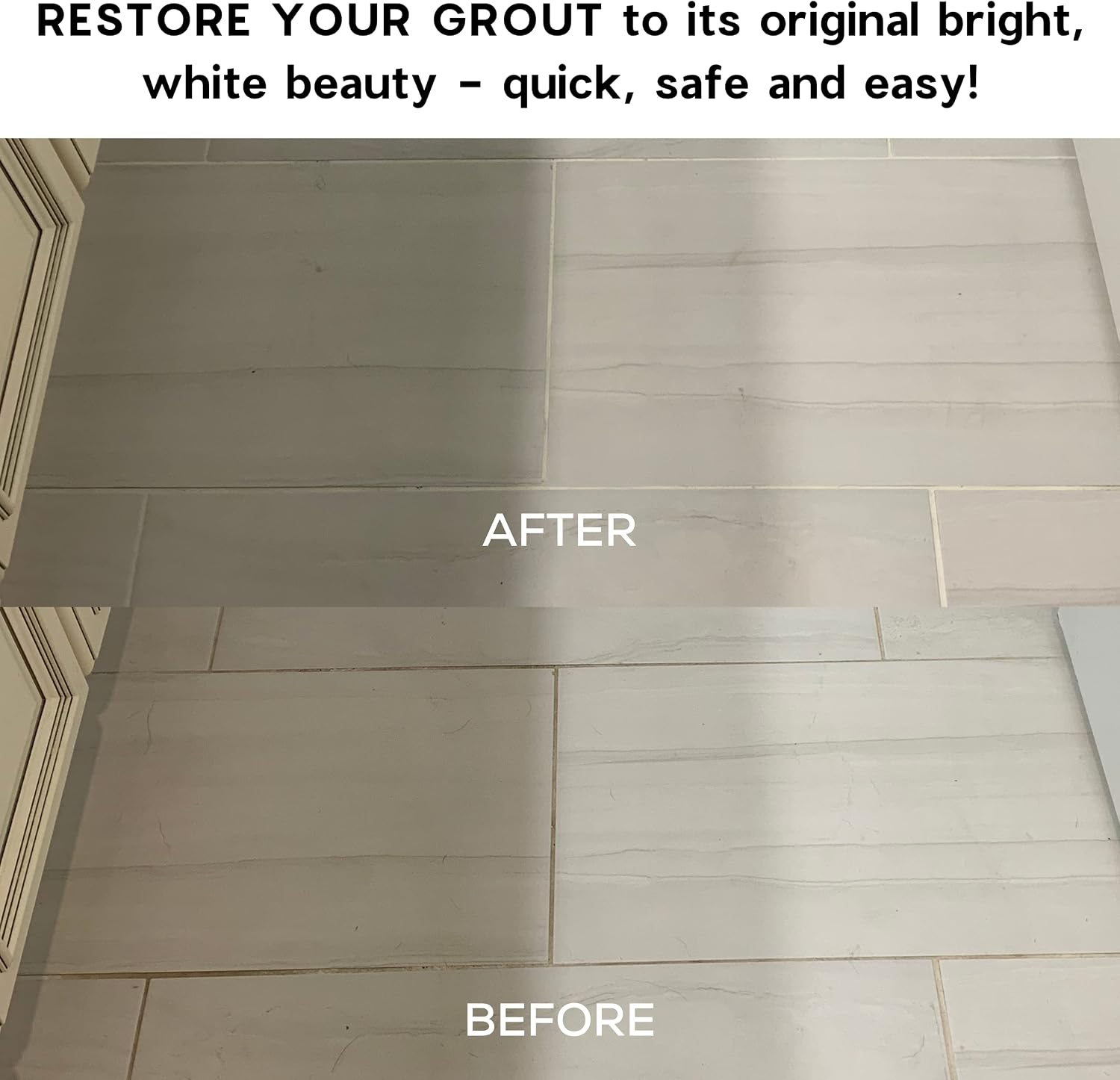 OBSESS Grout & Tile Cleaner: Grout Cleaner for Tile Floors | Bathroom Tile Cleaner | Non-Toxic Professional Strength Brightener | Ceramic Tile and Grout Cleaner, also for Marble, Granite