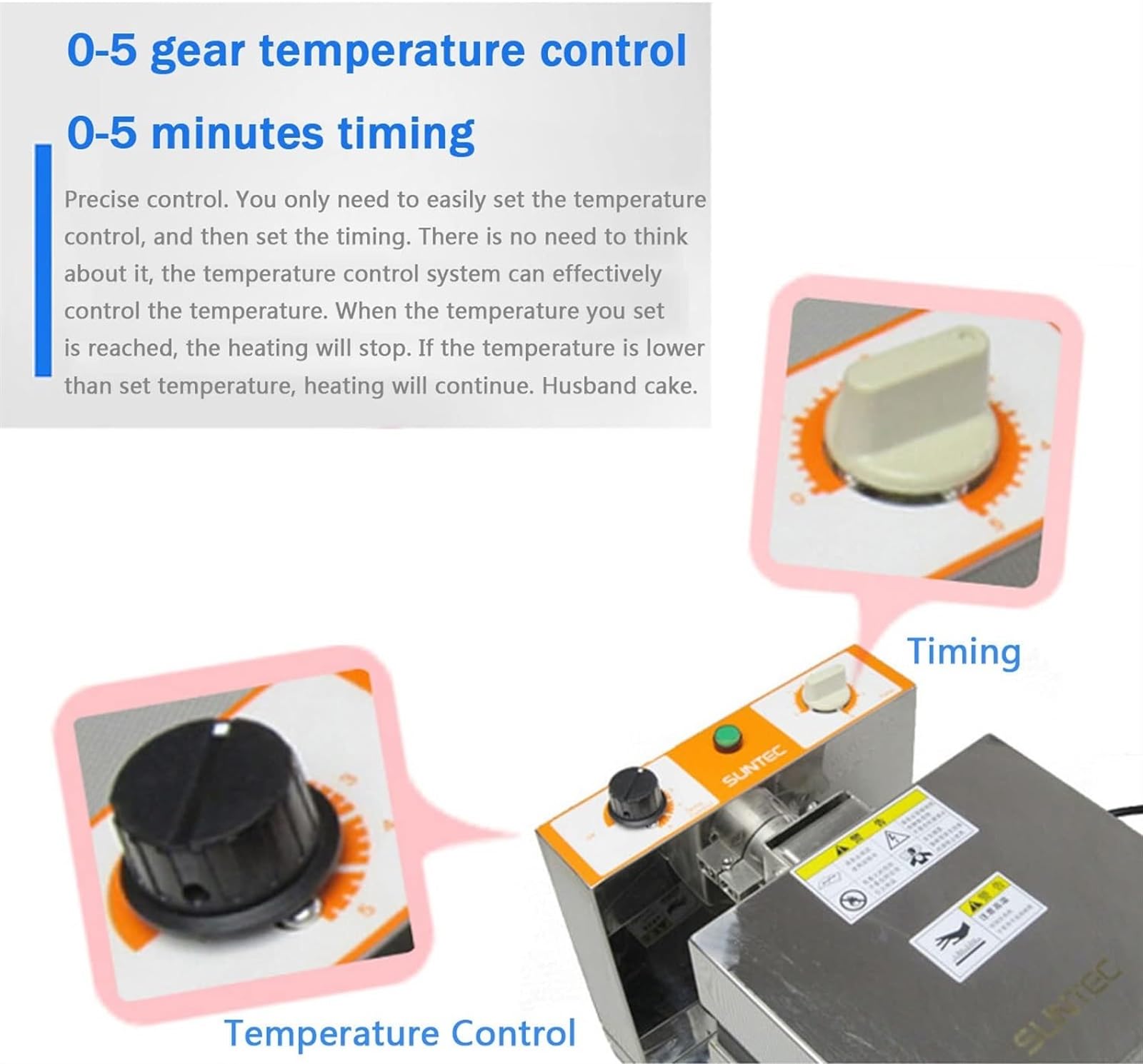 Gofrera Eléctrica Comercial, Plancha para Gofres con Placas de Cocción Antiadherentes, 1090 W, Acero Inoxidable, Control de Temperatura Ajustable, Llenado Profundo, 8 Rebanadas de Gofres Belga