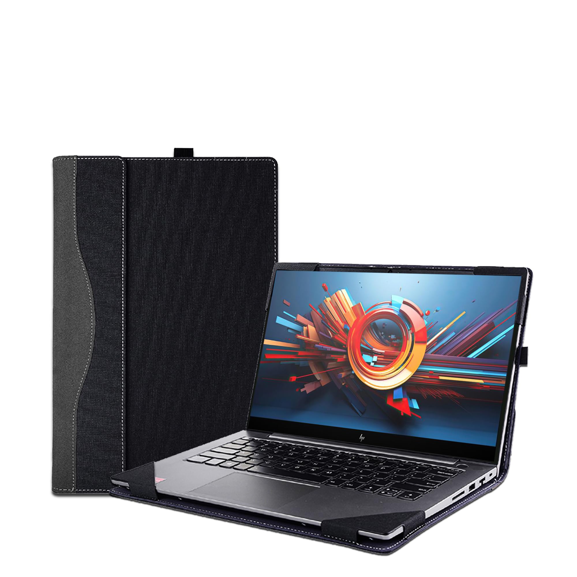 Laptop Case Cover for 17.3 inch HP Envy Laptop 17-da 17t-da 2024 & Asus Zenbook pro 17 UM6702,PU Leather Protective Sleeve Shell Bag with Pen Holder