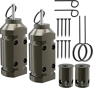 2 Pack Upgraded Perimeter Trip Alarm 12 Gauge Camping Trip Wire Alarm Device with .22 Adapter, Early Warning Security System for Outdoor and Property Safety
