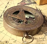 Vista 3 de Personalized engraved sundial compass, Fathers Day gift, Unique for Dad Gift for all occasions, Christmas, New year, Graduation, Love gift, Get well