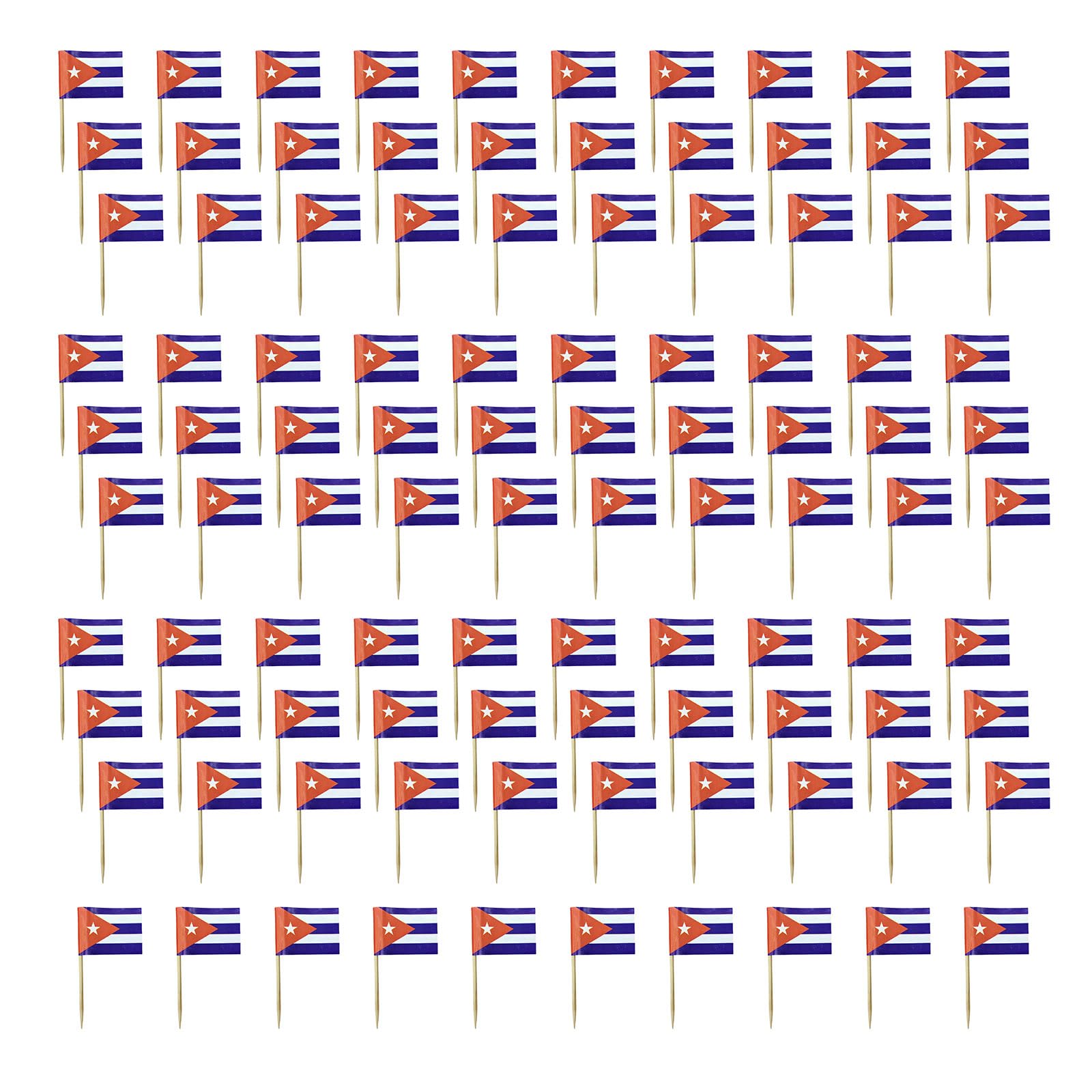 ZEPFJHE 100Pcs Colorful International Flag Paper Wood Toothpick Cupcake Picks Cake Top Decoration for Football Theme Event Flag Picks