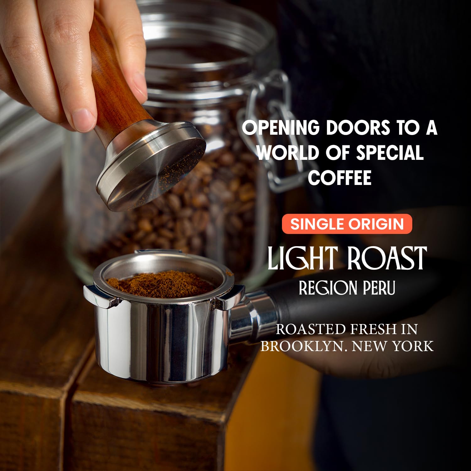 Peru Highlands Ground Coffee, Single Origin Light Roast Ground Coffee with Bright Citrus, Pear, and Honey Floral Finish, christmas coffee 35.2oz (2.2lb) Coffee Bag, Perfect Andes Coffee Gift