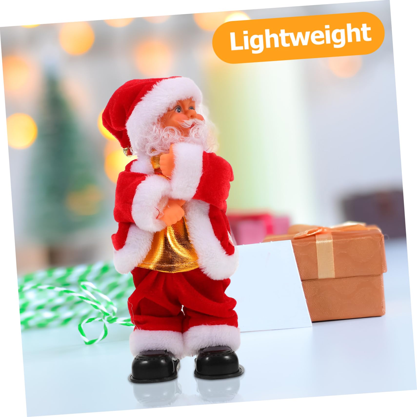 Muñeco Eléctrico Papá Noel Juguete para Fiestas de Navidad Regalo Divertido para Decoración Navideña Animada Muñeca Santa Claus para Festivo