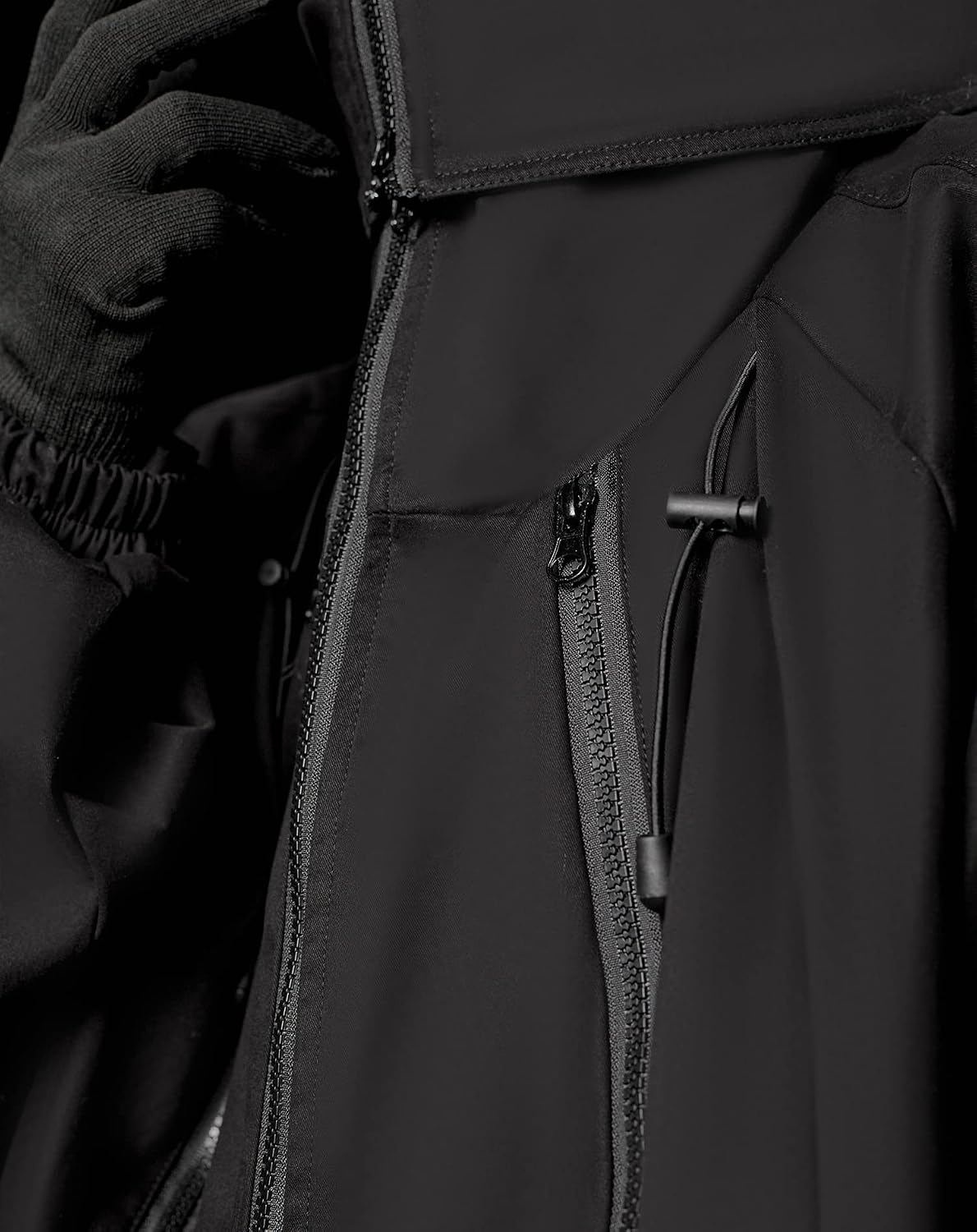 Niepce Inc Streetwear Techwear Windbreaker Zip Up Jacket for Men