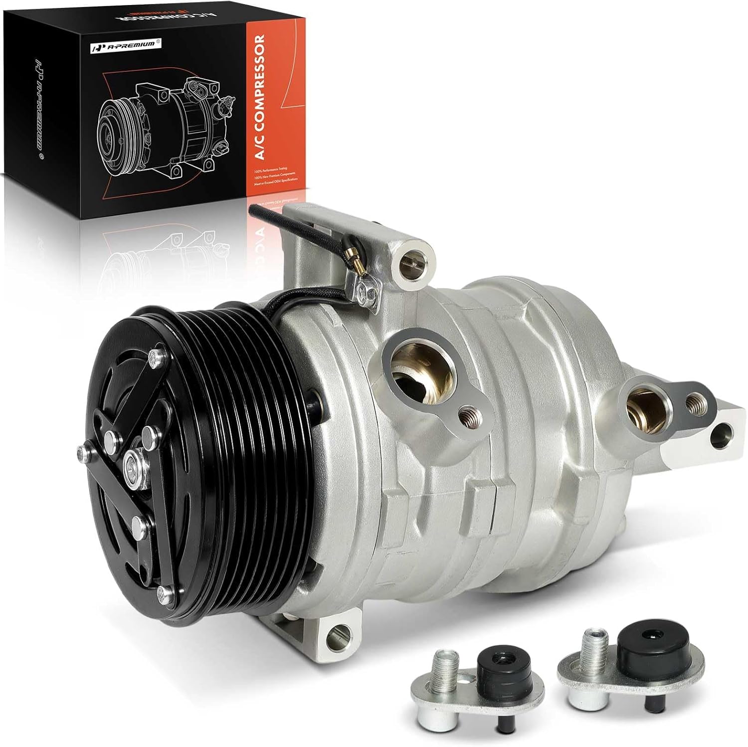 A-Premium Air Conditioner AC Compressor with Clutch Compatible with Nissan Versa 1.6L 2012-2019, Versa Note 1.6L 2014-2019