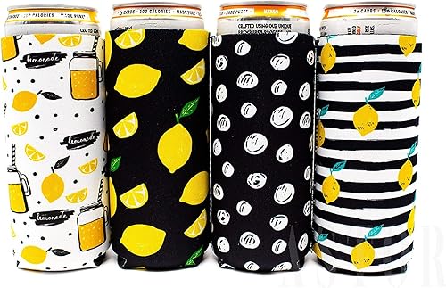 Fundas delgadas para latas  Fundas delgadas de neopreno aisladas para latas  Enfriador de latas delgadas para seltzer duro  Enfriadores de latas