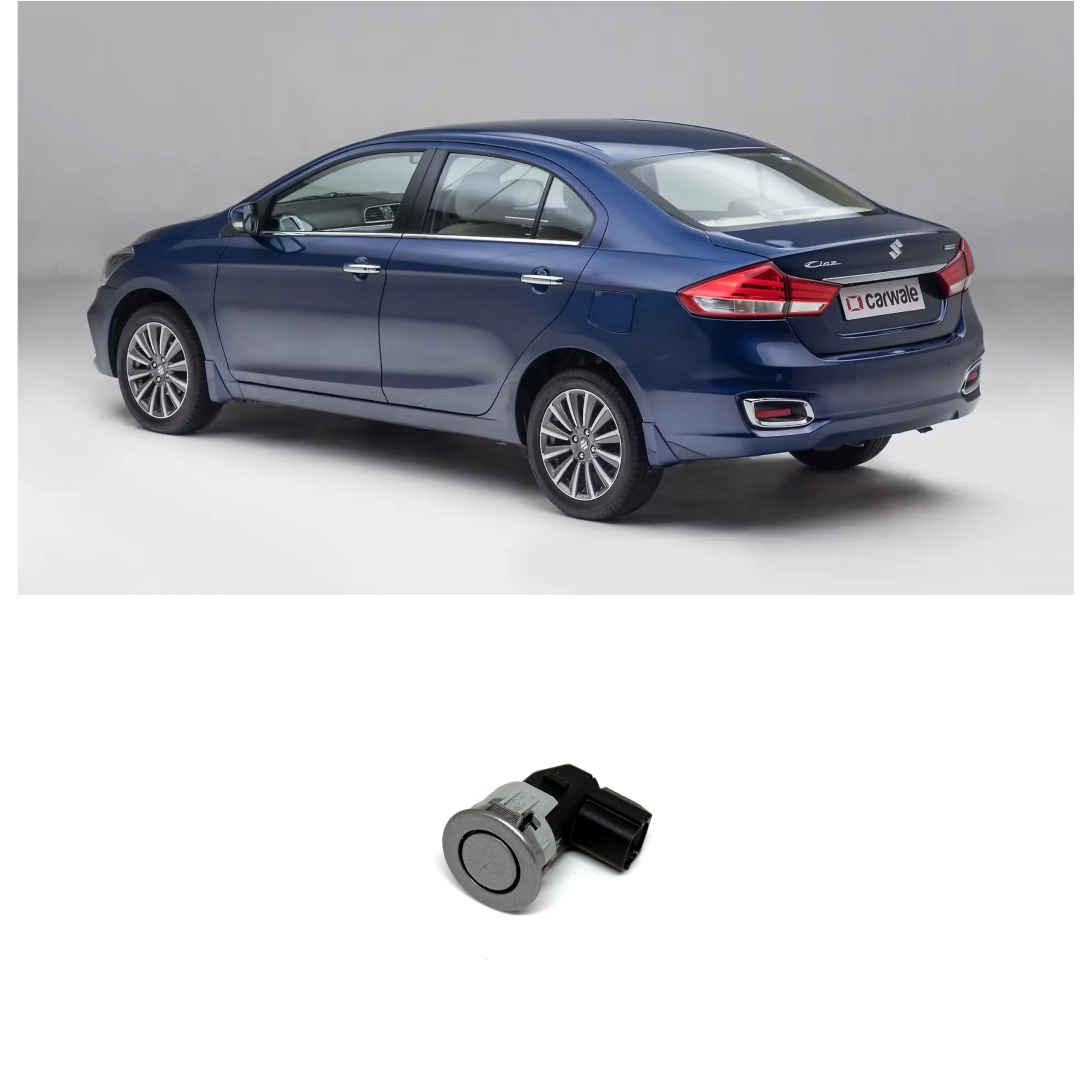 SNTP OEM Parking Sensor for Maruti Baleno/Ciaz/Ignis/S-Cross/Swift/Swift Dzire, Silver White, 1 Piece