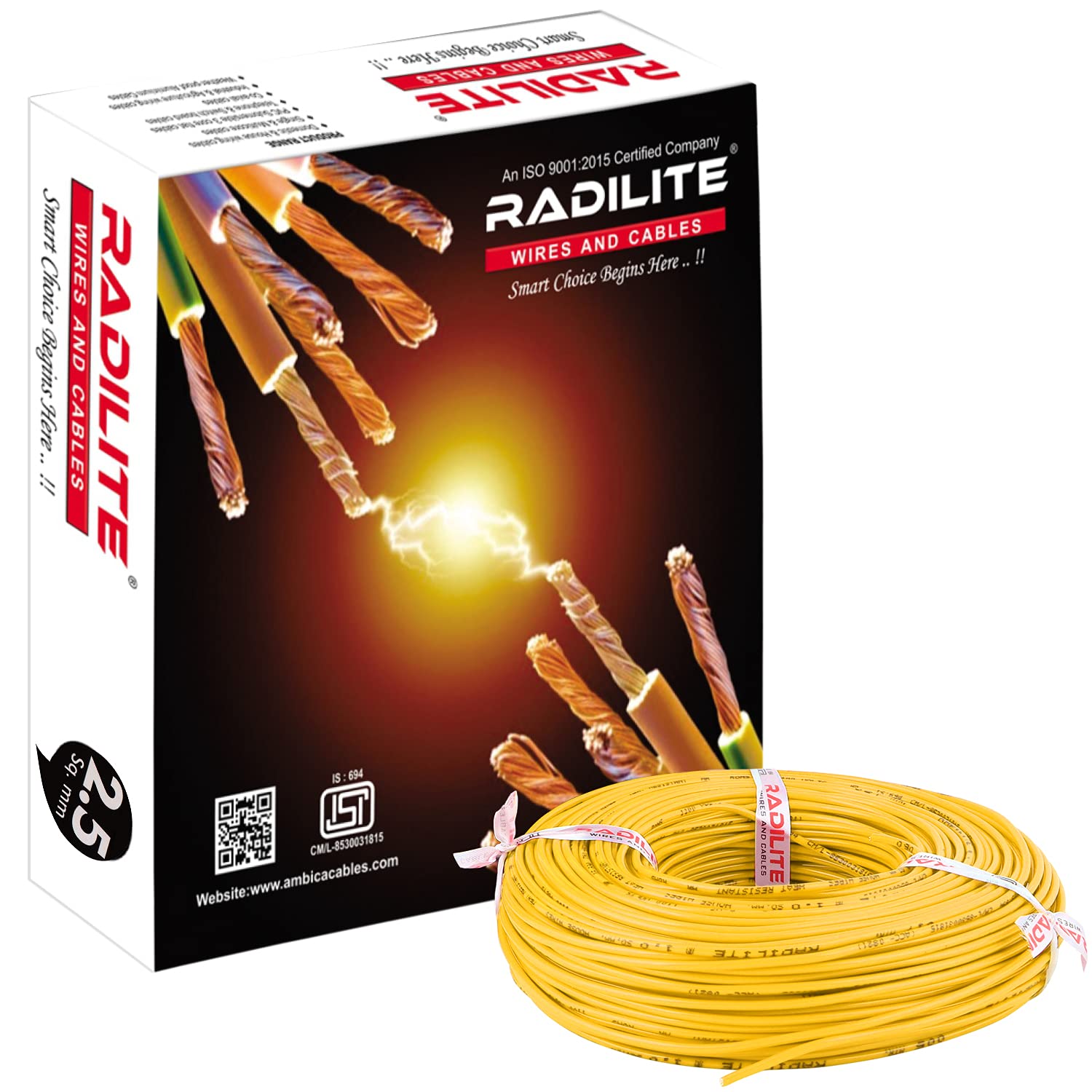 Copper Wire with Triple Layer PVC Coating, Single Core Flexible Electric Cable for Domestic & Industrial Connections (2.5 mm, 90m Long, Red),RLWC14 — Amazon image 8