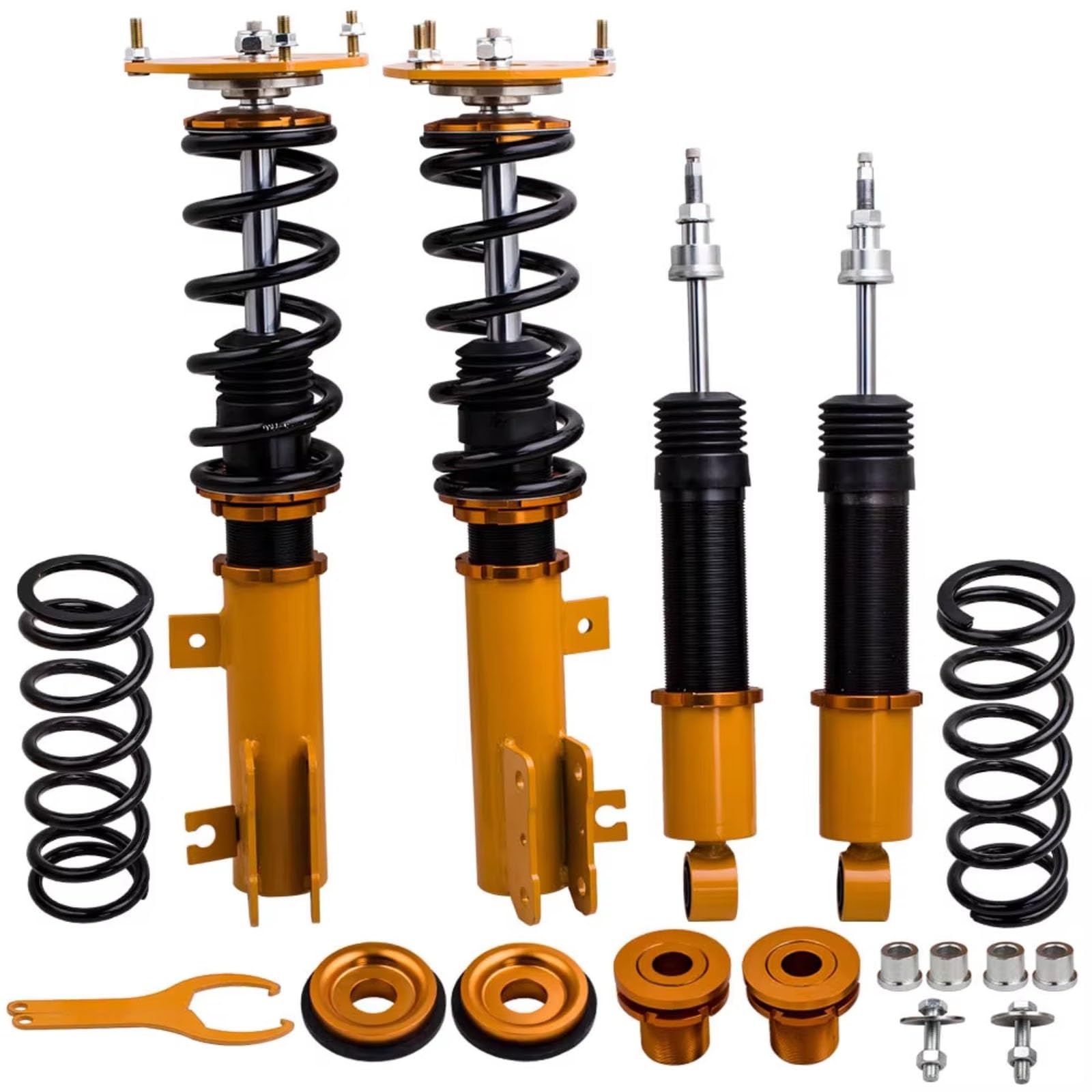 Ammortizzatori per Auto compatibili con Lexus ES300 1992-2001 Kit coilover da 4 Pezzi con Altezza Regolabile sospensioni Anteriori e Posteriori ricambi Auto.