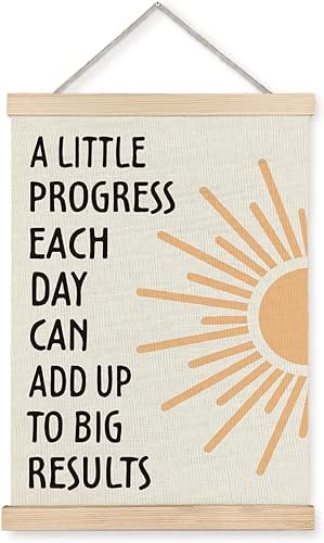Supwhd Positive Affirmations Wall Decor, Inspirational Add Up to Big