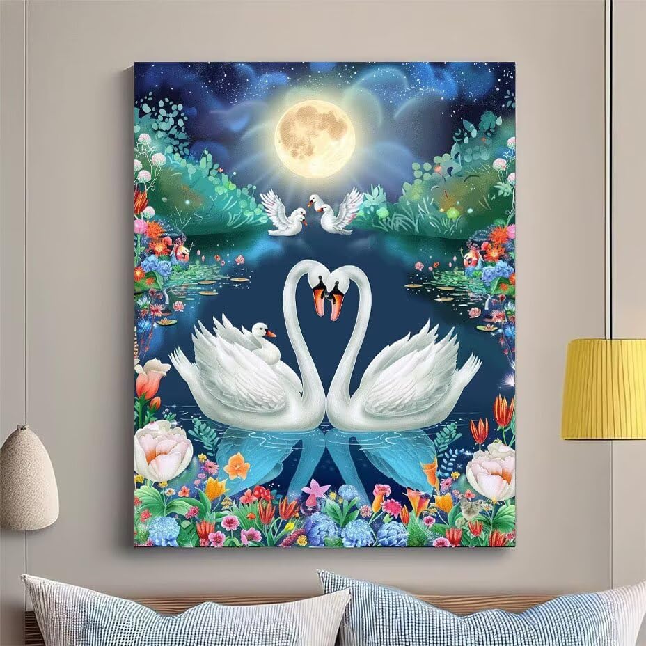 Peinture diamant adulte 5D complet avec strass en cristal éclatants - 2