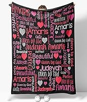 Vista 40 de OLIVE OLIVIA Mantas personalizadas para niños con nombres, mantas personalizadas con nombre para adultos, manta personalizada, regalo para Nombre