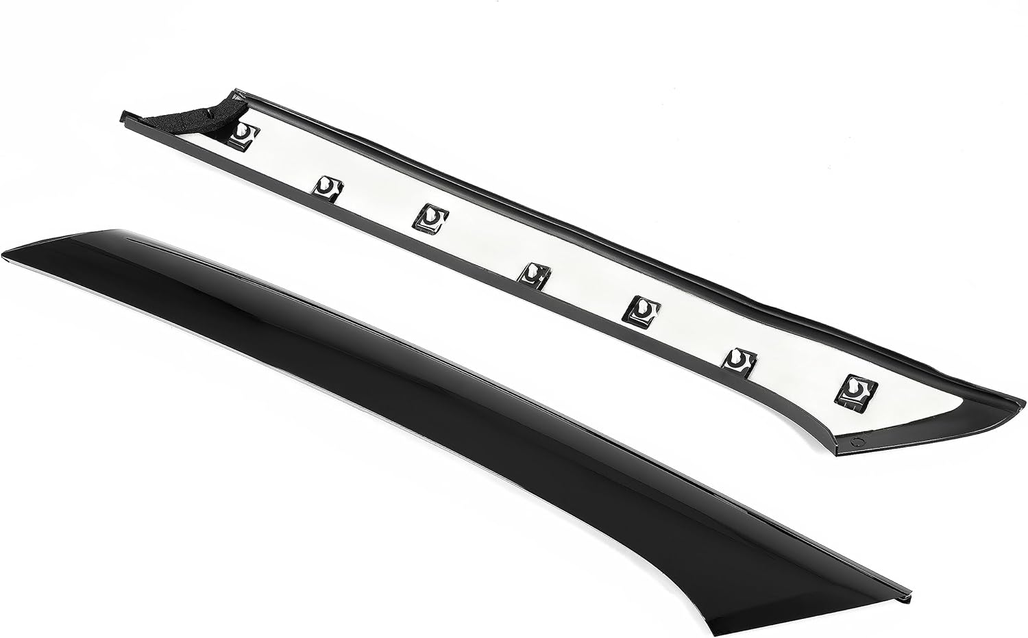 HECASA Pair A-Pillar Trim Compatible with 2009-2019 Ford Flex 4 Door Utility Replacement for BA8Z-7403145-AA BA8Z-7403136-AA Front Windshield Outer Pillar Trim Molding Driver & Passenger Side