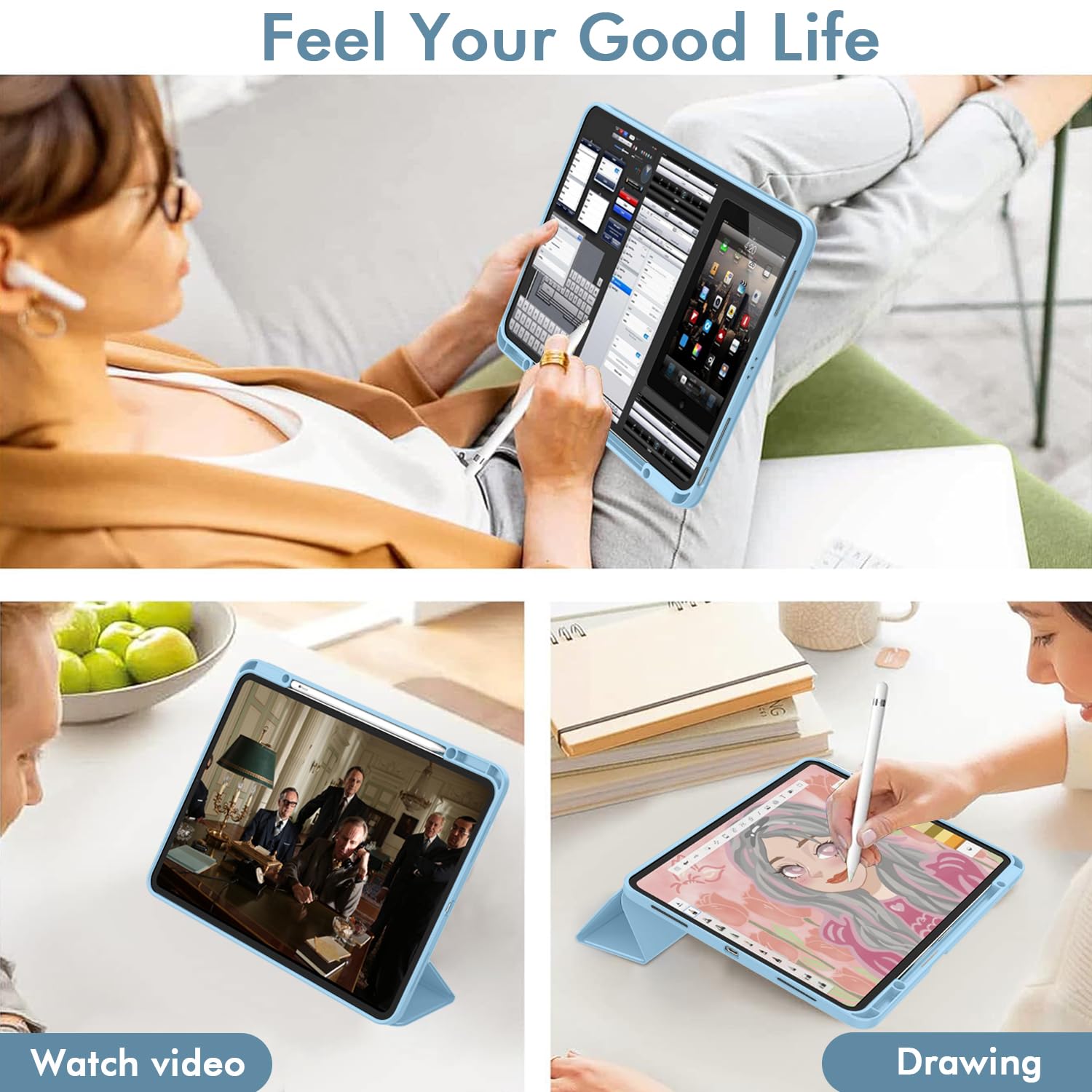 Amazon.com: ZryXal New iPad Air 13 Inch Case M3 2025/M2 2024 with