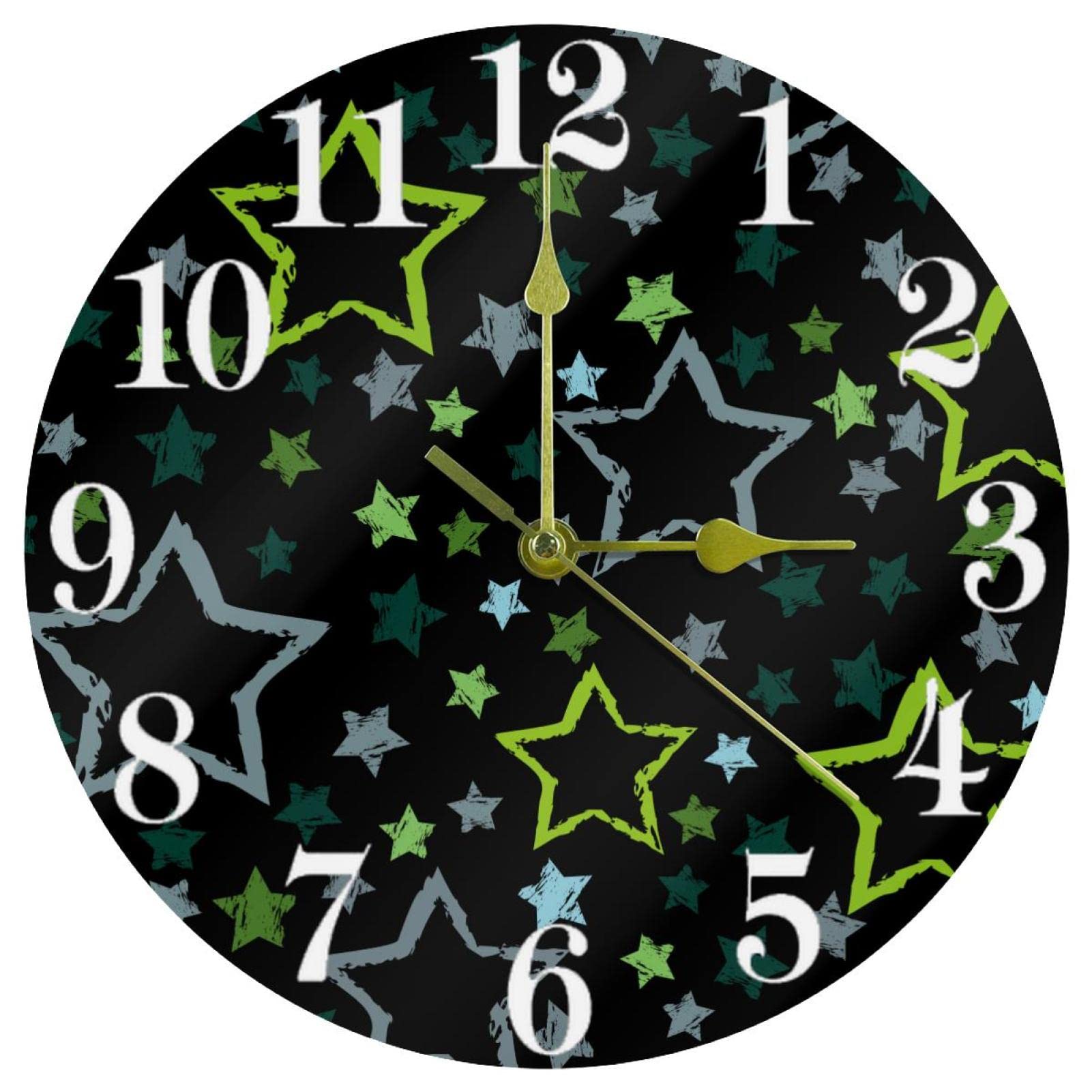 Horloge murale à quartz silencieuse 25,4 cm pour maison et école