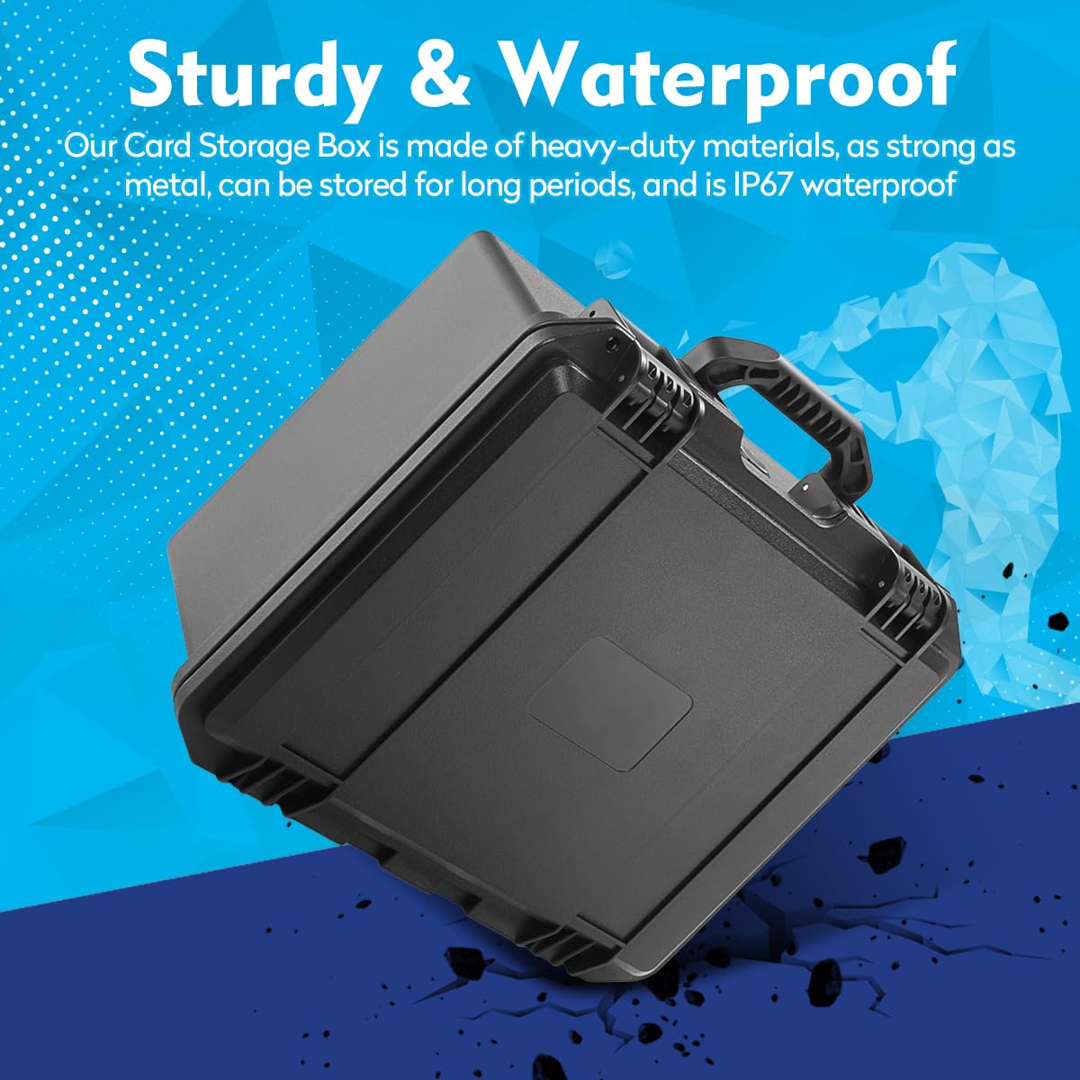 Valigetta Carte Gradate, Porta Slab PSA Box per 90 Carte Graded, Trading Cards Holder Box, Custodie Resistenti Scatola Portaoggetti per Top Loaders, Carte Sportive, One Touch