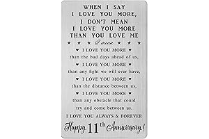 11th Anniversary Steel Card: A Timeless Token of Love