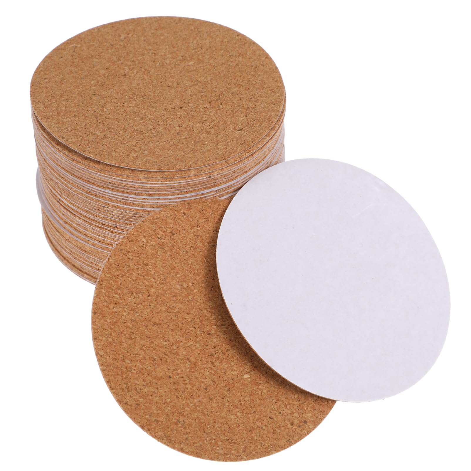 5 Sätze Untersetzer Aus Kork Tassenpads Für Zu Hause Runde Schalenmatten Tassenuntersetzer Für Die Küche Kaffee-untersetzer Für Zu Hause Saugfähiger Kork Light Brown 60 Stück * 5