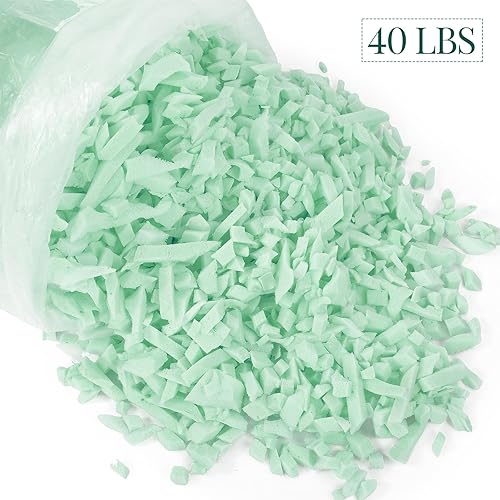 Miniatura 3 de Frienda Relleno de puf de 40 libras a granel, relleno de espuma viscoelástica, relleno de espuma suave triturada para relleno de puf, almohada de