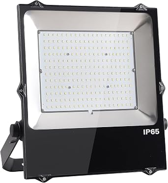 OSTEK 80W LED Flood Light 10400LM Outdoor Super Bright Security Light, 5000K IP65 Waterproof LED Work Light with Yoke Mount for Stadium Lawn, Playground, Backyard, Garden