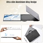 KEFEYA Laptop Screen Extender - 15.6" Laptop Monitor Extender, FHD 1080P Portable Triple Monitor for Laptops 13-17.3", 2 Cable Connection Plug & Play for Windows/Mac/Dex/Chrome/Surface