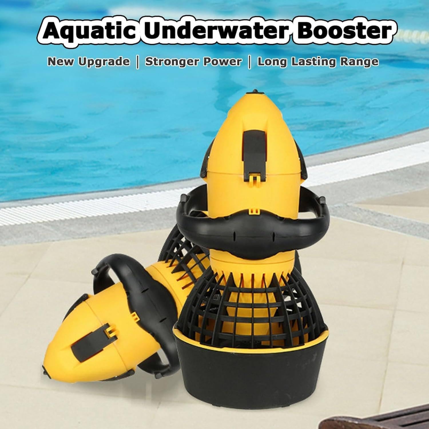 Electric diving scooter, Underwater scooter scooter water propeller device submerged by 500 W swimming device 500w for aquatic adventures underwater diving, snorkeling, yellow 3 71zt7fhpyoL. AC SL1500