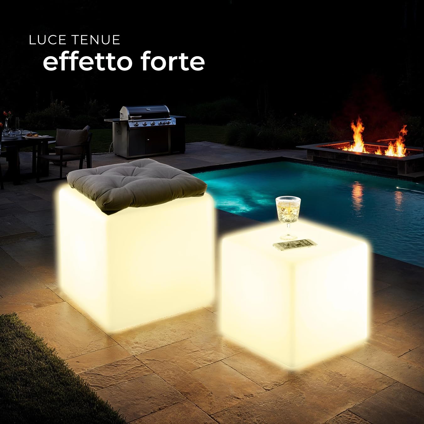 tectake® Cubo luminoso LED