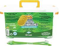 Vista 7 de Bodhi Dog Cepillo de dientes de doble cabeza para perros y gatos, cerdas suaves para un cuidado dental suave de mascotas, limpieza de dientes