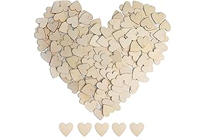 1 Inch Small Wooden Hearts for Your Unique DIY Arts and Crafts Creation