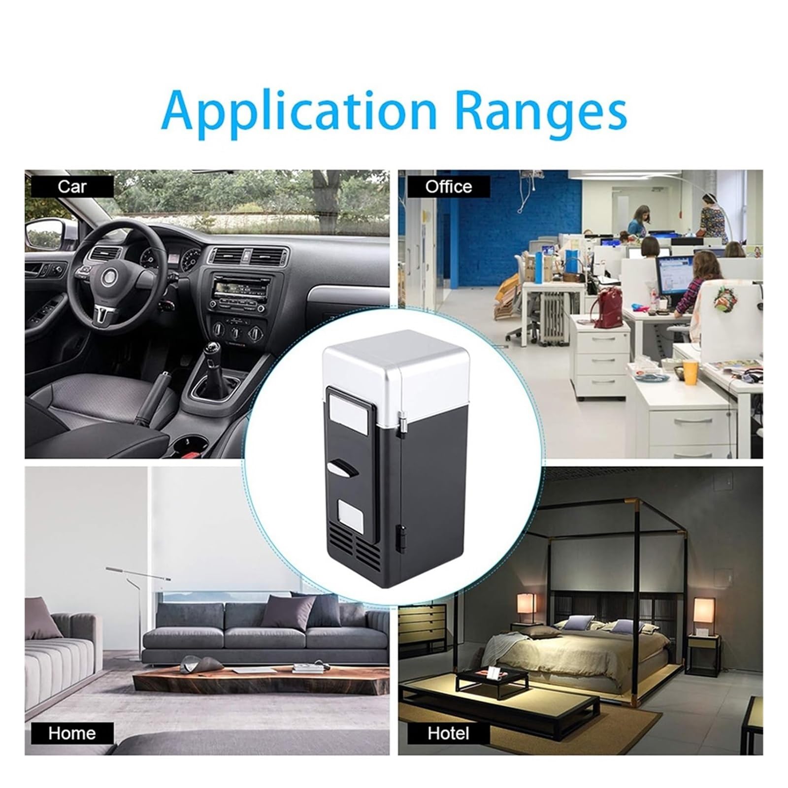 Mini refrigerador USB for Coche, hogar, Oficina, Hotel.