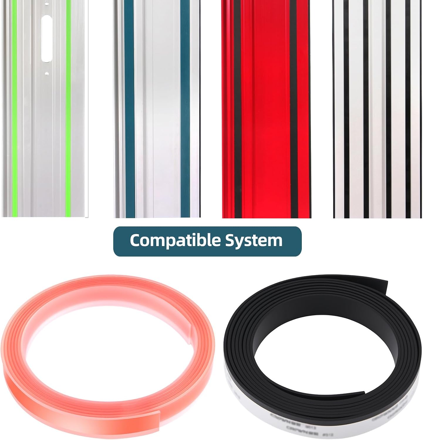 118"Splinter Guard Replacement Strip for Makita 194419-4 Rails Tape Accessories,Compatible with Milwaukee Track Saw Guide,Black 2PK